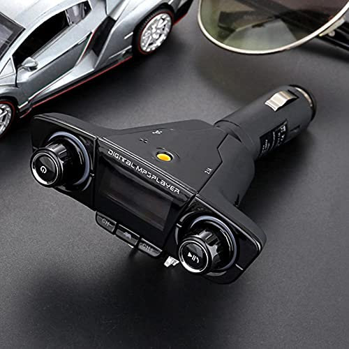 Modulatore trasmettitore FM, ricarica USB a doppia testa Porta singola 2.1A Modulatore trasmettitore FM Bluetooth Adattatore autoradio Lettore MP3