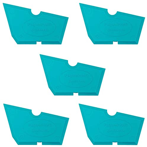 WEFA Fugenprofi 12-5er Set/Fugenglätter, Fugenwerkzeug, Fugenabzieher, Fugenspachtel, Fugenspachtel, Abzieher, Glätter, Silikon