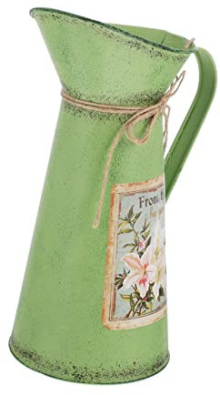 Yardenfun Retro Eisen Blumentopf Vintage Eimer Gartendeko Rostfrei Robuster Pflanzeneimer Für Blumenarrangements