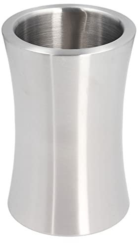 Secchiello Per Vino da 2 Litri, Refrigeratore Per Vino, Forma Sottile Argento Raffreddatore Per Bottiglie di Vino in Acciaio Inossidabile a Doppia Parete in Stile Moderno Per Bar E Casa