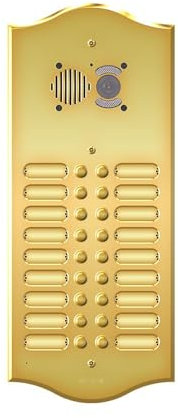 Videocitofono con piastra frontale Roma 18 BP serie 2 file - 3218/2/RI - COMELIT