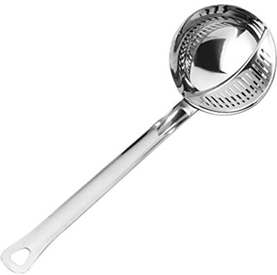 IMIKEYA 1Stk Sieb Suppenkelle abseihlöffel fetttrenner kelle Nudel Küchenutensilien Küchengeräte Ölfilter Löffel küche suppenlöffel Haushalt Abschäumer Suppenschale Rostfreier Stahl Spinne