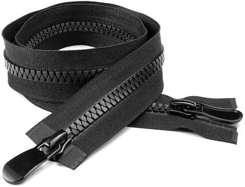 Cerniera Lampo Nera Lunga 70 cm, Separare Cerniere Chiusure Lampo, Cerniere Lampo Divisibili, Chiusure Lampo A Due Vie Divisibile, Cerniera Lampo Misura #8, Per Jacket Cucire Cappotti Giacca