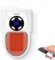 Mini Heater, Adjustable thermostat, 12 Hour Timer & LED Display, 2 Fan Speeds- White