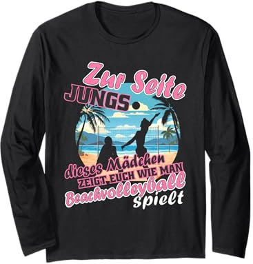 Beachvolleyball Mädchen Beachvolleyballerin Langarmshirt