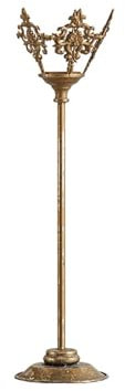 KFHJSNN Vintage-Kerzenhalter aus Messing, 12,5 x 12,5 x 49 cm, dekorativer Kerzenständer für den Innenbereich, Kandelaber, Tischdekoration, dekorative Kerzenhalter Prosperous