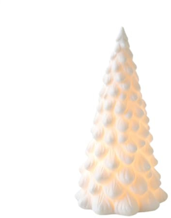 Yumneo Light Up Ceramic Christmas Tree - Christmas Tree with Lights - Artificial Table Top Decorations, Unique Ceramic Ornament for Countertop Mantle Windowsill