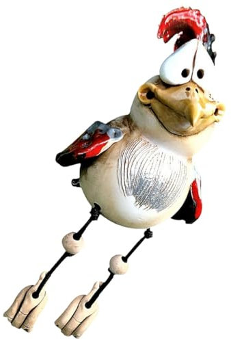 PRETYZOOM Harz Huhn Statue Garten Ornamente Outdoor Ostern Huhn Schmuck Foto Prop Hof Szene Ornament