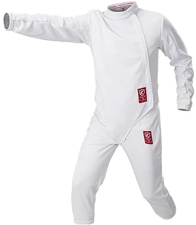 YEQING 350N Fechtuniform, Unisex-Hosen-Jacken-Westen-Set for Florett-Degen-Säbel, Tägliches Training for Fechtsportler – Rechte Hand(62#)