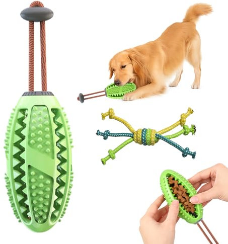 MXYZQDE Hundespielzeug, Hundespielzeug Unzerstörbar Kauspielzeug Hund Reinigen Zähne Lindern Langeweile Fördern Geistige und Gehirnentwicklung Geeignet für Kleine Mittlere und Große Hunde