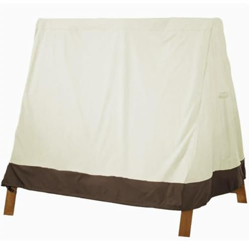 210D Funda de Asiento de Jardín para Mecedora, Funda de Repuesto para Columpio de Jardín, Antipolvo Anti-UV Impermeable Muebles Fundas, Cubierta de Columpio Impermeable(182 * 139 * 170cm)