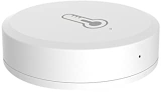 YQVEOT Termostato Digitale ZigBee Smart Home Digital Ndoor Comodo Sensore di Temperatura del Sensore di umidità del Misuratore di umidità Termometro Hygrometro Calibro Lavoro con Alexa,