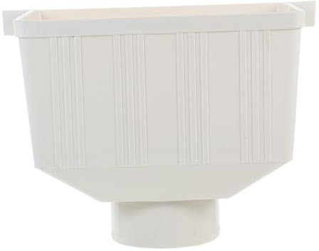 EXCEART Tubo Grondaia in Pvc Quadrato per Raccolta Acqua Piovana, Facile da Installare, Materiale Plastico Resistente, per Villette e Abitazioni