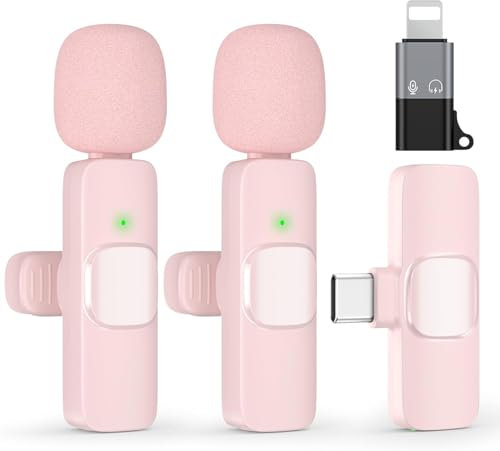 KUKIHO Microphone Lavalier sans fil pour enregistrement, noir