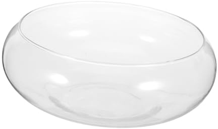 FONDOTIN Maceta De Vidrio para Plantas Hidropónicas y Suculentas Pequeño para Decoración De Escritorio Hogar y Oficina, Recipiente Transparente Multifuncional para Bonsái y Aire, Diseño Moderno