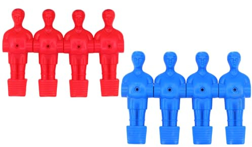 Juego de 8 figuras de futbolín para futbolín en miniatura, para hombre, repuesto para futbolín de mesa, figuras de jugador