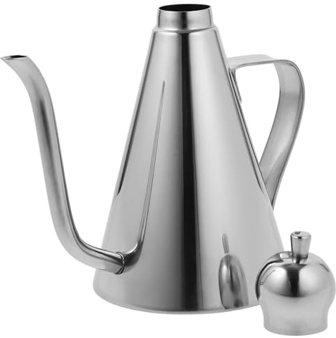 iplusmile Dispensador de Aceite Acero Inoxidable Antigoteo Botella Vinagre Salsa para Cocina Hogar Restaurante