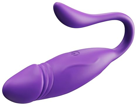Dildo G-Punkt Vibrator Für Frauen Mit App Steuerung, Sexspielzeug Für Die Paare Aus Hautfreundlichem Silikon, Leises Vibratorensets Für Frauen Mit 10 Verschiedenen Vibrationen LZYLWC (Lila)