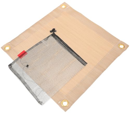 Luxshiny Manta Resistente al Calor Ignífuga para Actividades al Aire Libre de Fibra y Aislante Térmico y Protección contra Incendios y Picnic Adecuada para Emergencias
