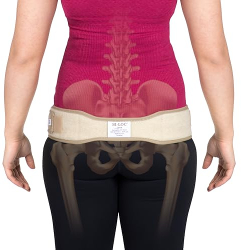 OPTP SI-LOC, SI Joint Belt for Women, Sacroiliac Belt, Lower Back Support Belts for Men, Low Back & Pelvic Pain Relief - Small/Medium