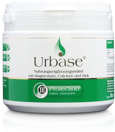 Laetitia Original Urbase III Protection Basenpulver 200 g | Basenmineralpulver mit Magnesium, Calcium, Zink, Kieselerde | vegan | Nahrungsergänzung Säure-Basen | Dose | Basenfasten