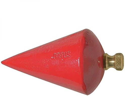 Stubai 442002 Fil à plomb en forme de poire, Rouge, 250 g