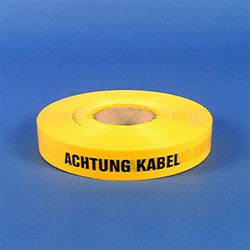 Trassenwarnband Achtung Kabel, Folie, 250 m Länge