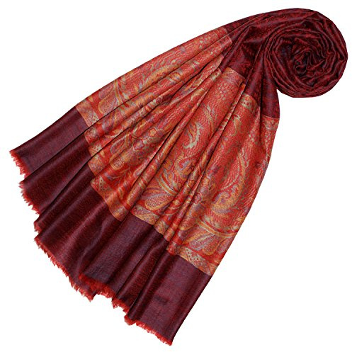 Lorenzo Cana Damen Pashmina Kaschmirschal 100% Kaschmir jacquard gewebt Paisley Muster Schal Schaltuch Kaschmirtuch Kaschmirpashmina 78502