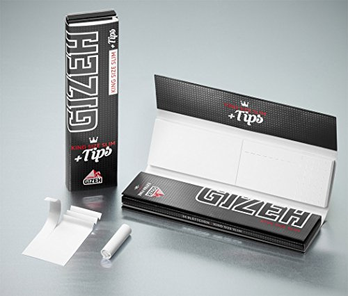 Gizeh Black Papers + Tips King Size Slim Extra Fine 6 Booklets