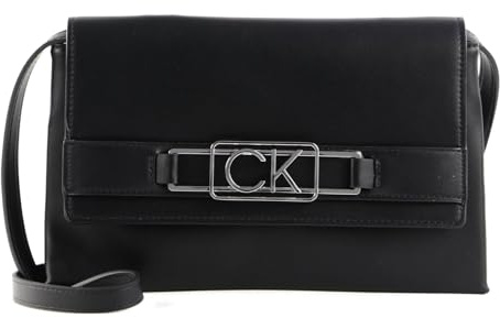 Calvin Klein Umhängetasche Abendtasche Clutch With Flap CK Black schwarz