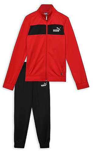 PUMA Tuta a Poly C B, Bambino, Rosso (High Risk Red), 140