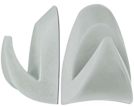 Maul Neodymmagnet Med Klädkrok, Magnet Med Hög Vidhäftningsförmåga För Mångsidig Användning, Stark Magnet Med Krok Och Modern Design För Nycklar Eller Dylikt. 34 x 24 mm, 2-Pack, Grå
