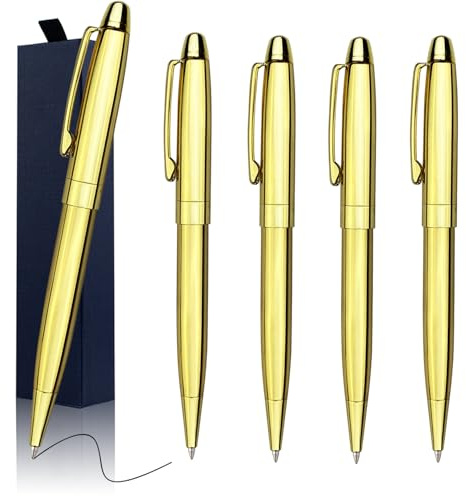 ANCOLOFIS Personalisiertes Luxus-Kugelschreiber-Set, Edelstahl, ausgefallene Stifte mit Ihrem Namen oder Nachricht, perfekt für Freunde/Lehrer/Manager/Anwälte/Professor, 5 Stück/Packung | Schreibset, Edelstahl, ausgefallene Stifte, Geschenk für Freunde, Lehrer, Manager, Anwälte, Professor, 5 Stück pro Packung