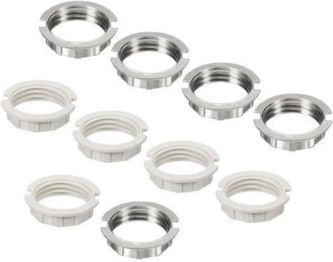 sourcing map 10 Paket G9 Steckdose M20 Schirmhalterung Adapterring Weiß | Für Leuchten