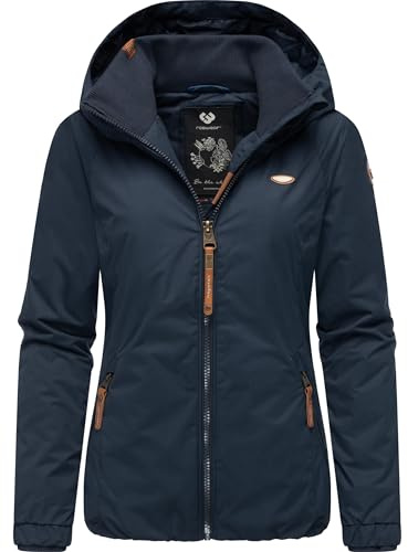 Ragwear Veste d'hiver femme manteau court chaud avec capuche Dizzie Winter Intl XS-6XL, Navy22., S