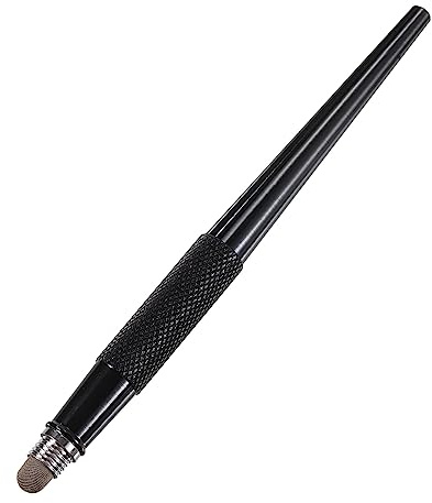 QUARKZMAN Stylusstifte für Alle Kapazitiven Touchscreens 2 in 1 Feinspitze Scheibe und Faserspitzen Universal Kapazität Stift Empfindlichkeit Schwarz