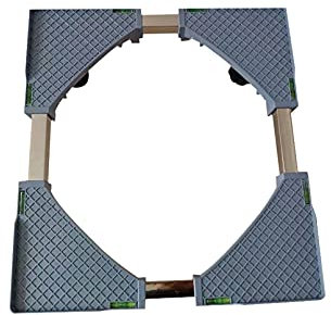 YHJZSM Support pour Machine à Laver et sèche-Linge, réduction du Bruit, Longueur/Largeur réglable 45-68 cm, congélateur, réfrigérateur, Cadre de Base, Grand tonneau en Bois, Hauteur 19-22