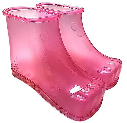 GOOHOCHY 2st Hohe Schaumschuhe Fußbad Schuhe Masajeador De Pies Stiefel Fußbad Fuß Spa Schuhe Stiefel Fußmassageschuhe eschuhe Hausschuhe Massieren Freizeitschuhe Pediküre Pvc