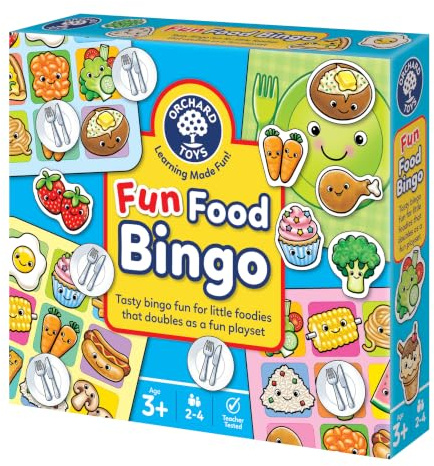 Orchard Toys Fun Food Bingo, Educational and Fun Matching Game, Ideal For Kids Age 3+ years