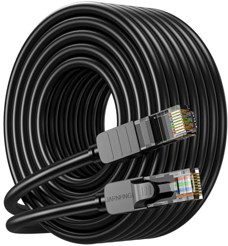 JARNHNG Cat6 LAN Kabel Netzwerkkabel 20m UTP 26AWG 500MHz mit RJ45 Steckern für Verkabelung, Büro & Gaming, Cat.6