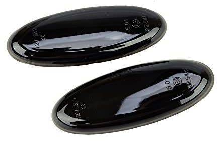 Cadre De Lampe De Couverture De Feu Antibrouillard 1 Paire De Lentilles Noires Feu De Position Latéral À LED Séquentiel en Plastique pour RX-7 Fd Protege5 Tribute MX-6