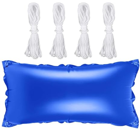 Keyubria Pool Winterkissen, Poolpolster Winterkissen, Poolkissen Zum Überwintern, Poolabdeckung Luftkissen Mit 400 cm Kälteseil, Winterfestes Pool Luftkissen, Winter Pool Verschlussset 240x120cm