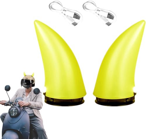 Bicycles Helmet Horns - Motorcycle Helmet Bull Horn Style | Helmet Devil Horns | | Cute Helmet Horns with Suction Cup | Motorcycle Helmet Accessories for Motorbike Bicycles Helmet Decoration