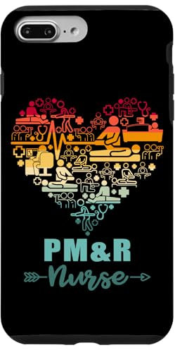 iPhone 7 Plus/8 Plus PM&R Nurse Heart Funny Vintage Rehabilitation Nurse Case