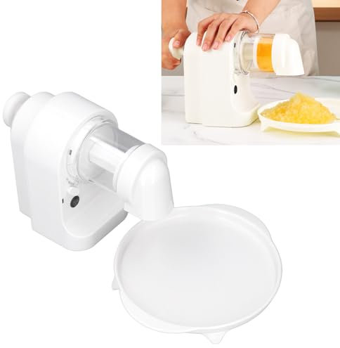 Topyond Electric Ice Crusher, 2000mAh USB Rechargeable, Shaved Ice Snow Cone Machine with 2 Reusable Ice Cups for Cocktail, Home Use, Frappe Maker