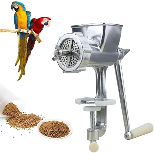 LHQYA Tierfutter-Pellet-Maschine, Hausgemachte Tiernahrung Ausrüstung, Pellet Form Durchmesser: 1,5/2/2,5/3/4/5/6/7/8/9/10mm, Leicht Zu Reinigen Und Zu Pflegen/bessere Schneidwirkung, Für Mahlen