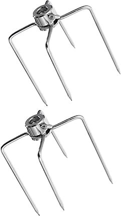 VINTORKY 2pezzi Rotisserie Forks Strumenti Per Barbecue Per Spiedini Di e Feste All Aperto