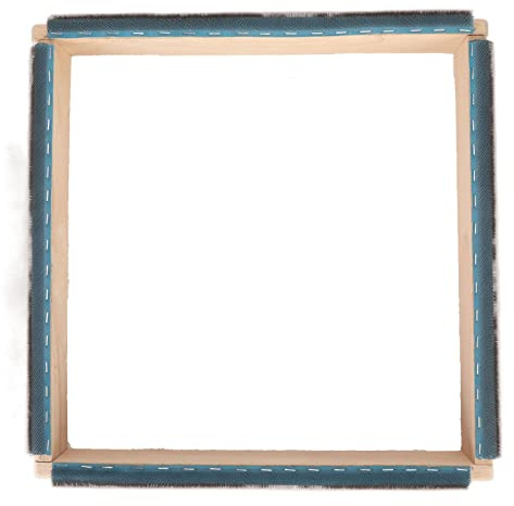 Stickrahmen, 40 cm Massivholz Punch Needle Rahmen mit Schraubenschlüssel, Punch Needle Rahmen für Rug Hooking, Greifer Streifenrahmen, Kreuzstichrahmen für Tufting DIY