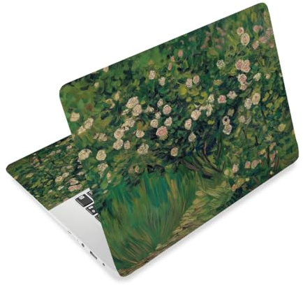 PLIGREAT Adesivo per computer portatile, pittura a olio, adesivo per computer portatile, universale, impermeabile, rimovibile, protezione artistica per notebook da 12, 13, 13,3, 14, 15, 15