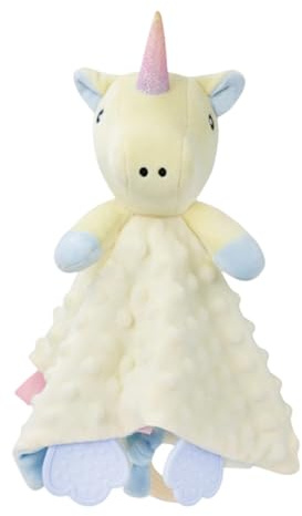 Peluche Giocattoli Copertina, Neonati Coperta di Tranquillità, Coperta Coccole Conforto Bambini, Morbido Neonati copertina, Idee Regalo Neonato, Per ragazze e ragazzi (Giallo)